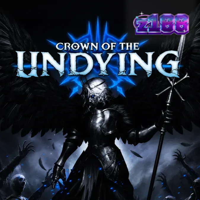 Giao diện trò chơi slot Crown Of The Undying với phong cách gothic